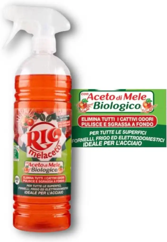 6x Rio Melaceto Spray Con Aceto di Mele Detergente Superfici Biologico 6x800ml