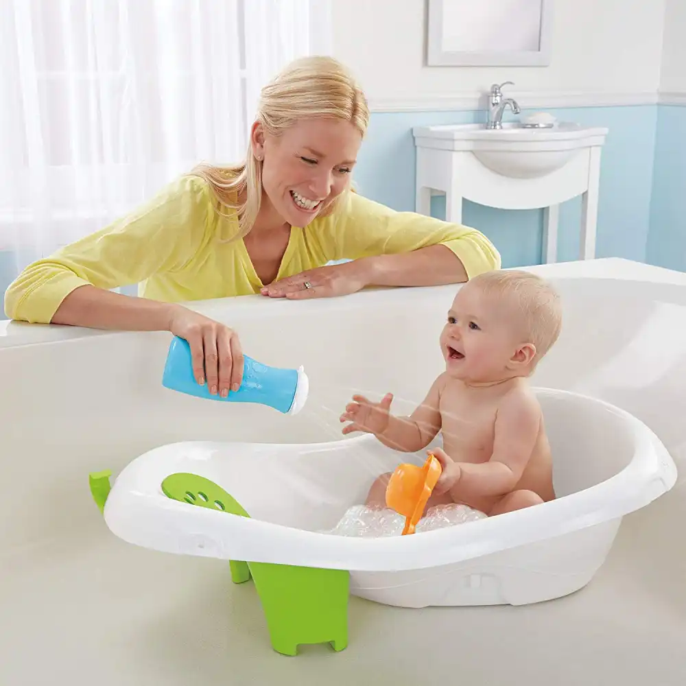 Bagnetto Fisher Price 4 in 1 Vasca da Seduta Per Bagno Neonati Sedile Stabile