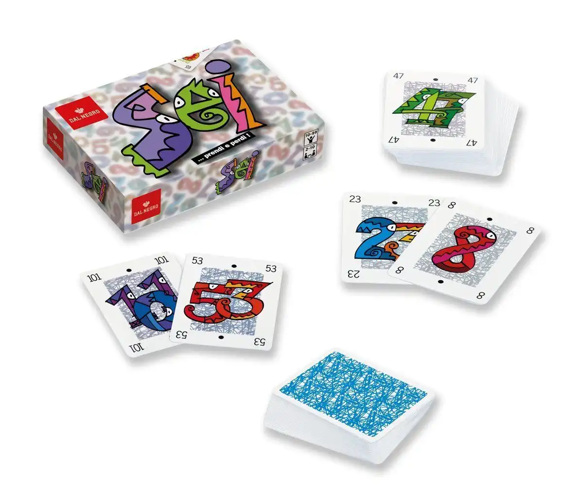Dal Negro 53355 Gioco Sei Carte Numeri gioco di societa da tavolo