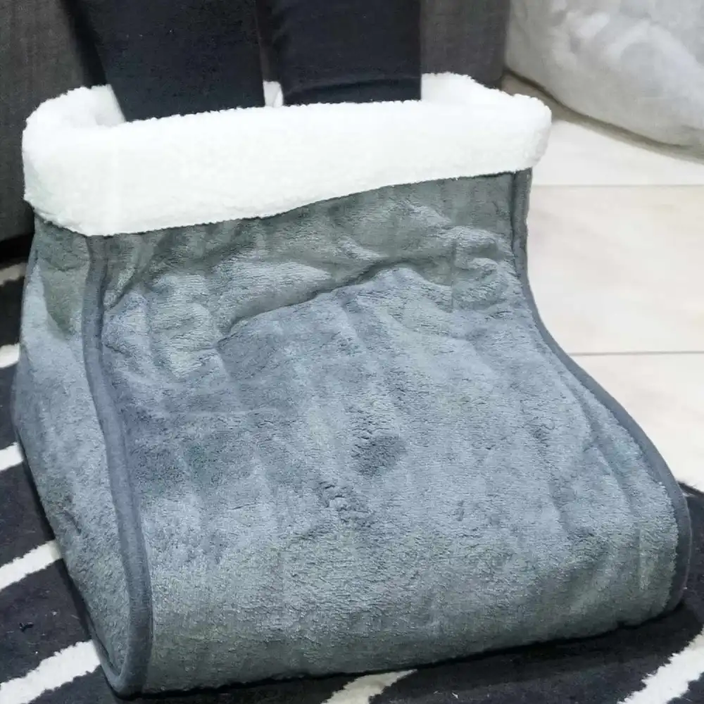 Scaldapiedi Elettrico 100W Colore Grigio– Riscaldamento Rapido Lavabile