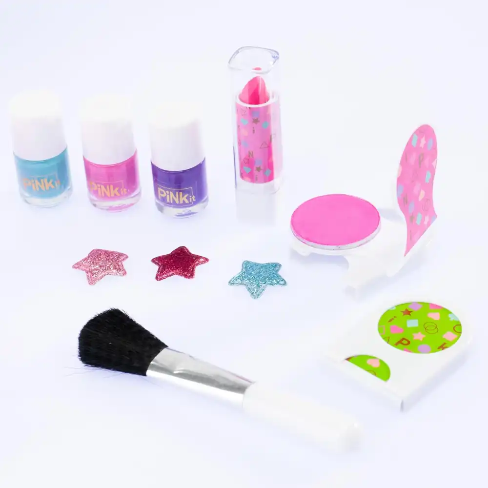 PINKIT Smart Vanity Specchiera Interattiva Parlante con Trucchi e Led