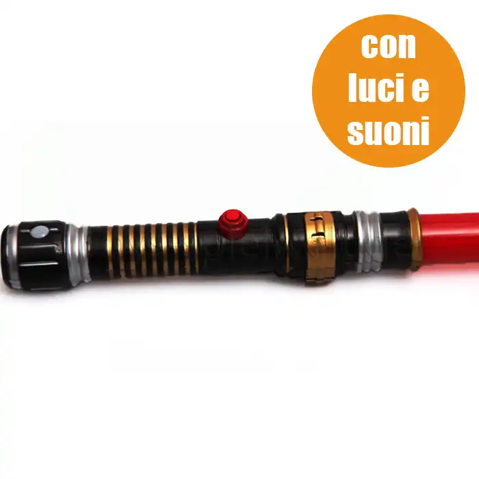 Spada Laser In Plastica Luminosa Con Luce Luci e Suono Suoni Combattimento Gioco