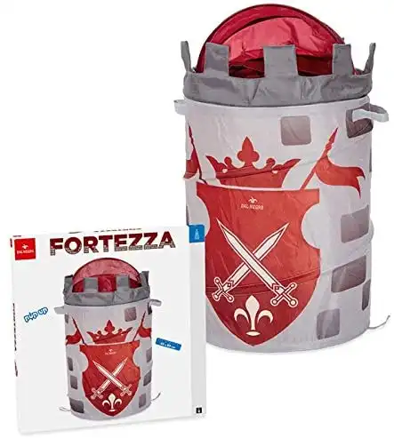Cesta Contenitore Porta Giochi Fortezza Pop Up Torre Medievale Cameretta