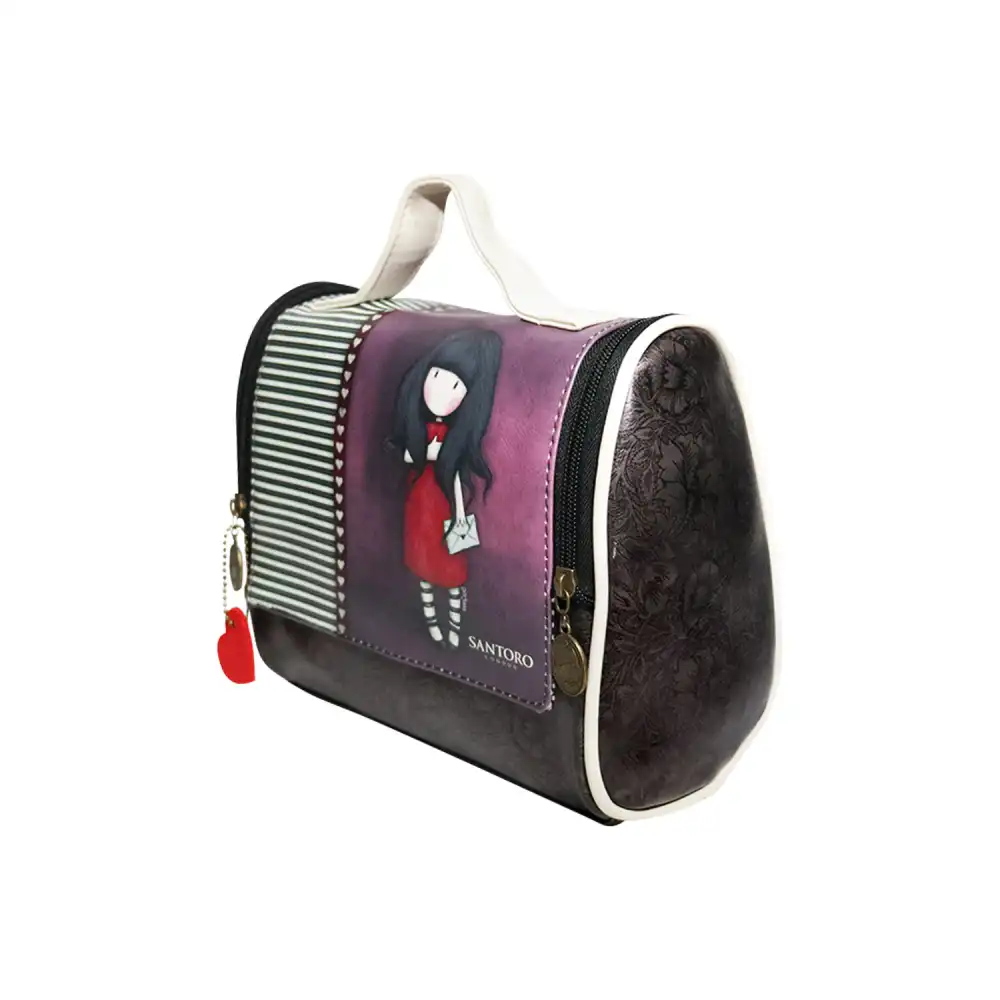 Borsa Bauletto Con Maniglia Santoro London Red Line Gorjuss 24x13x20 cm