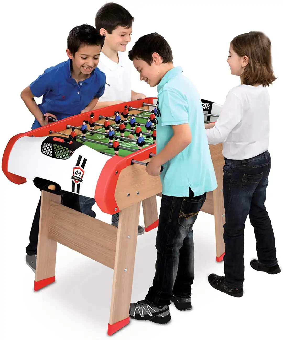 Smoby Calcetto Multigioco 4 in 1 Stuttura in Legno 120 x 87 x 90 cm 8 anni+