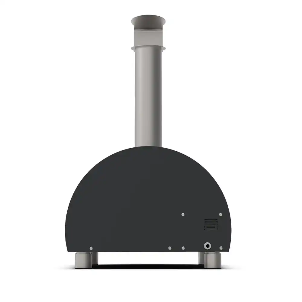 Alfa Moderno Portable Forno per Pizza a Gas Grigio Trasportabile Piano 40x40 cm