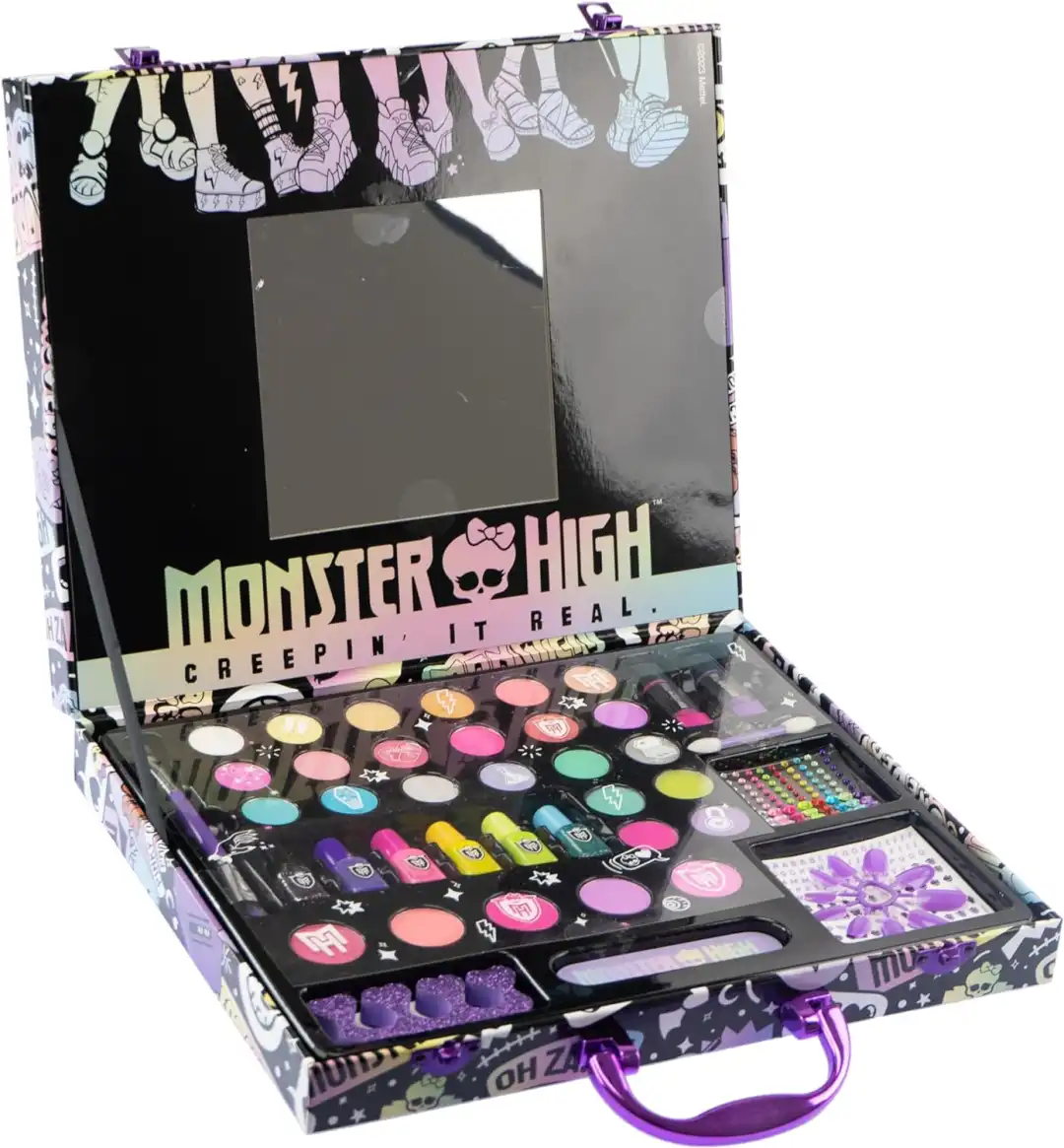 Monster High Make Up Case Valigetta Trucchi per Bambini con Specchio Eta' 5+