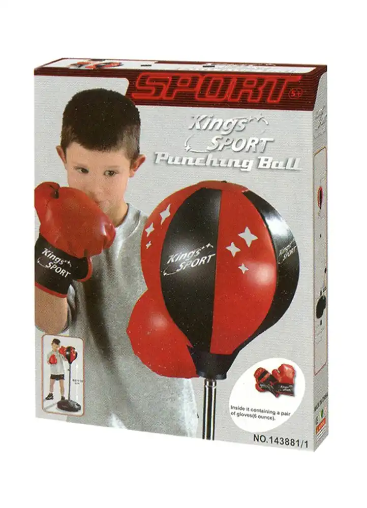 Punching Ball Con Base Sacco Boxe Con Guanti Da Boxe Pugilato Bambini Box