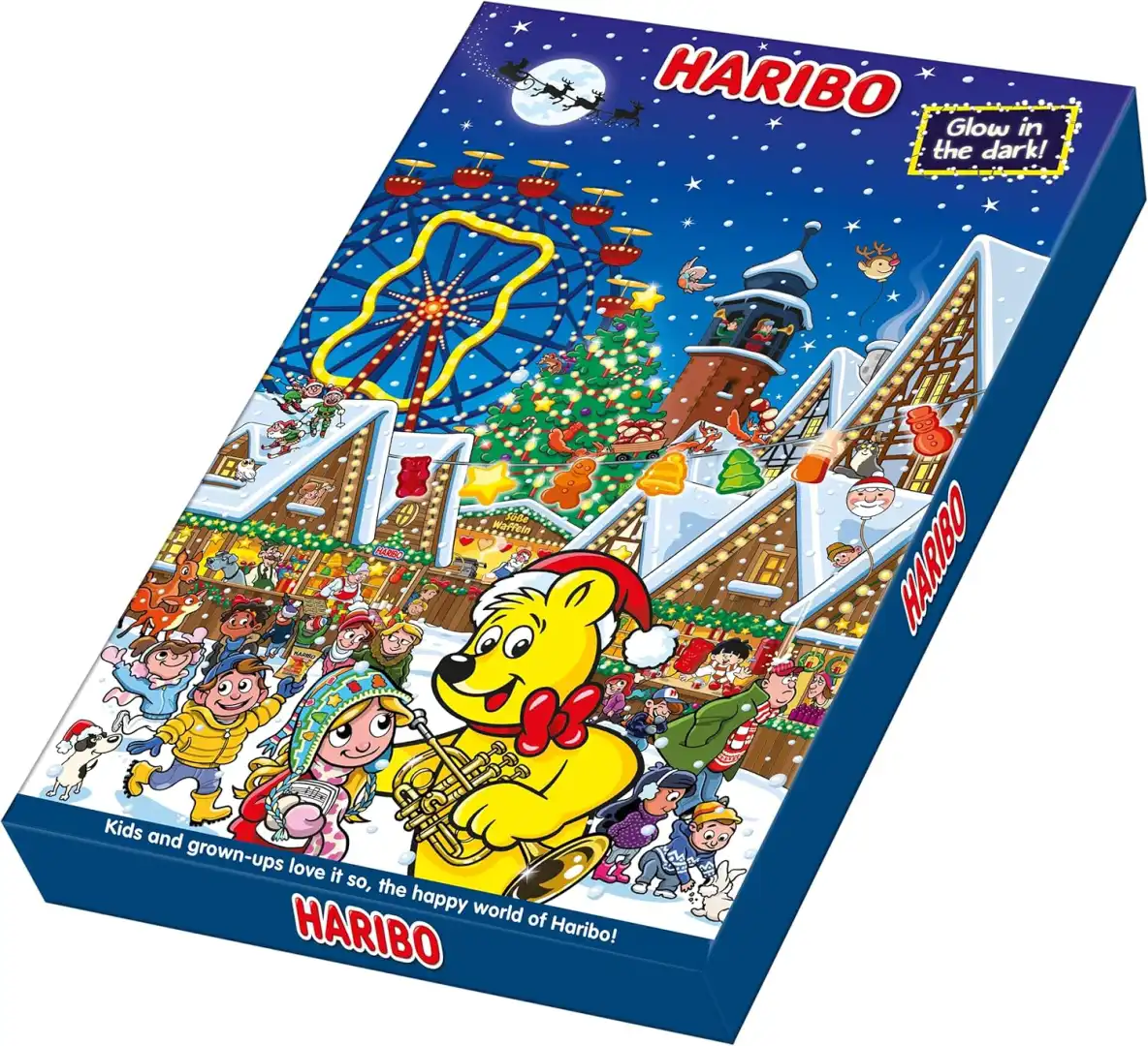 Haribo Calendario dell'Avvento 2024 24 Mini Bustine Assortite Gusto Frutta 300gr
