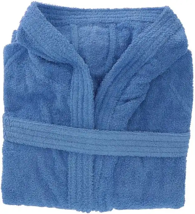 Gabel Accappatoio Adulto In Spugna Di Puro Cotone Bluette Taglia XL Tintunita
