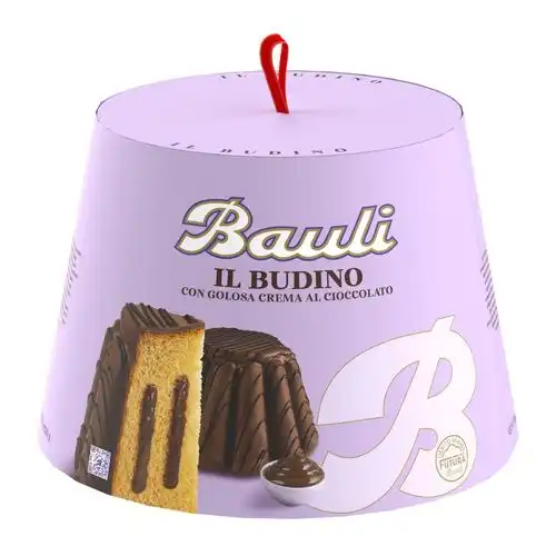 3x Bauli Il Budino Panettone con Crema al Cioccolato 750g Dolce Natalizio