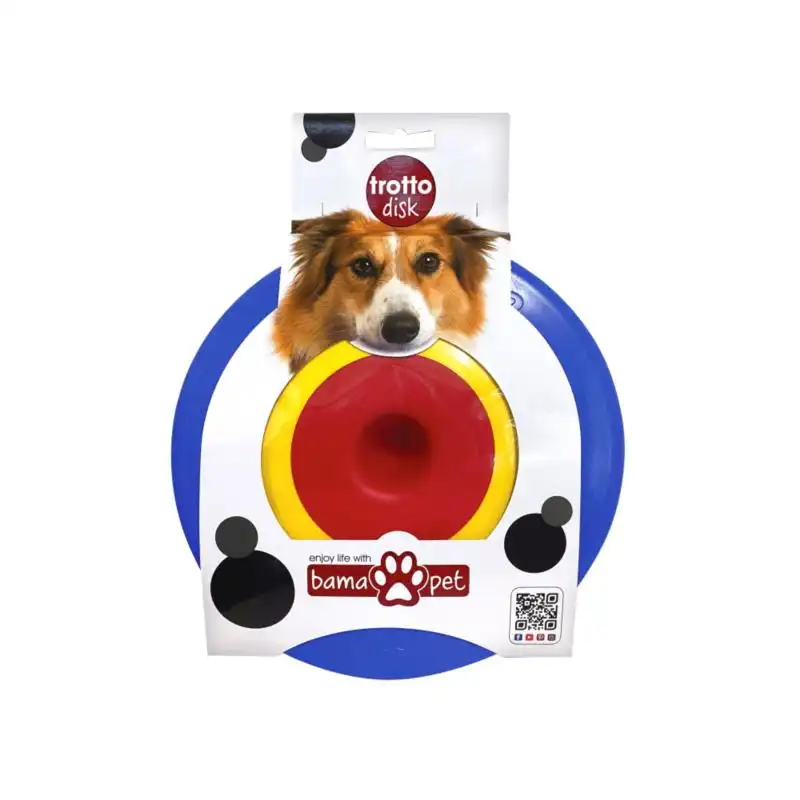 Frisbee Disco Flessibile In Gomma Per Cane Cani Animale TROTTO DISK Gioco