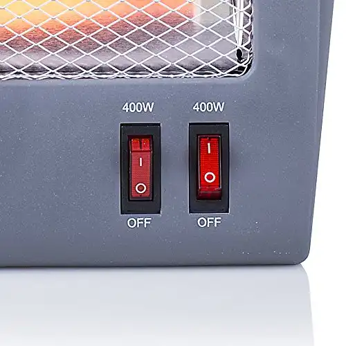 Stufa Elettrica a Quarzo 800W 2 Livelli Di Potenza Sufetta Con Manico
