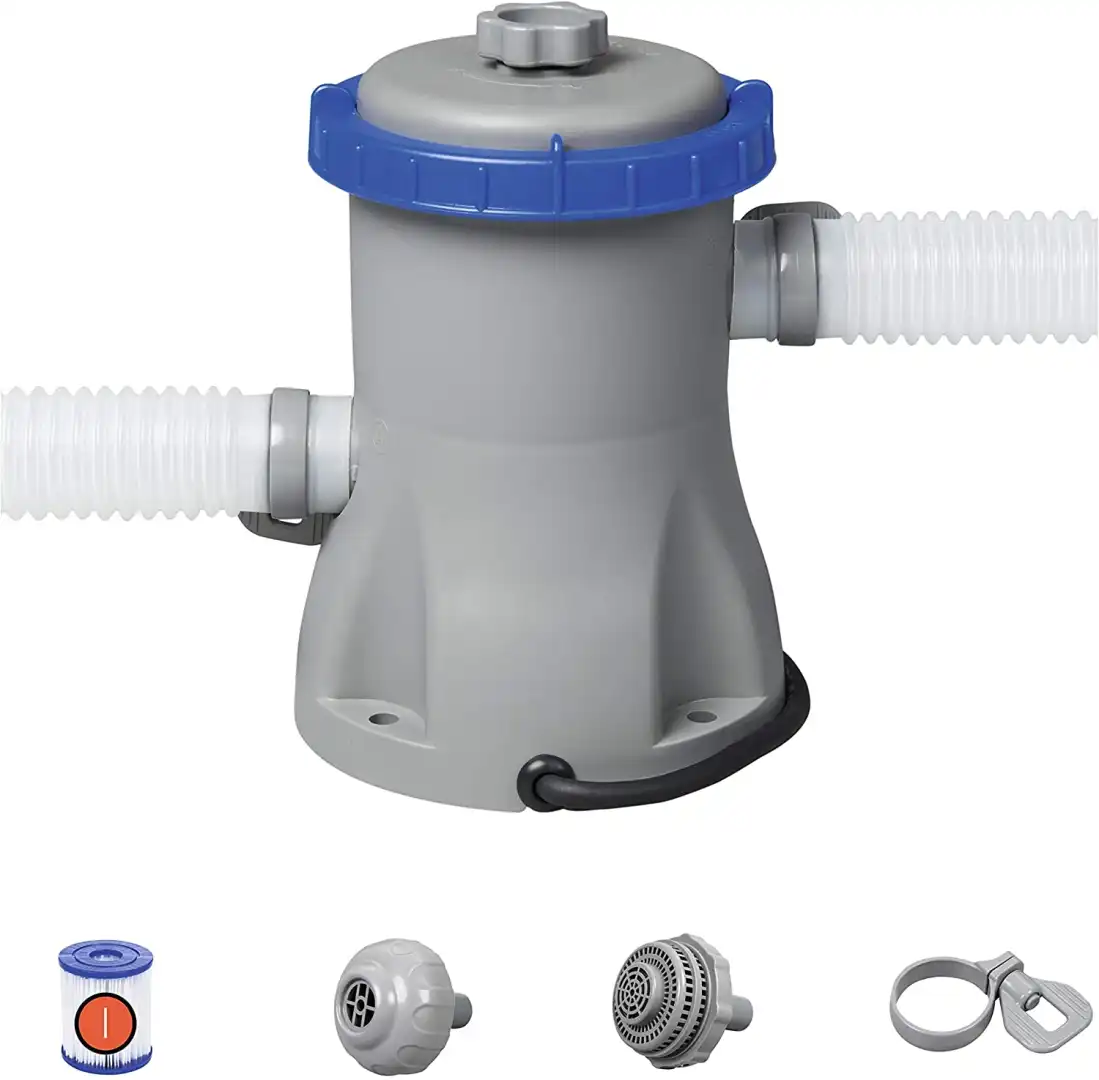 Pompa di filtraggio filtro a cartuccia per piscine fuori Terra portata 1.249 l/h