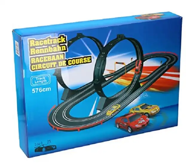 Pista Elettrica Racing Circuito 576 CM Con 2 Veicoli Radiocomandati Inclusi