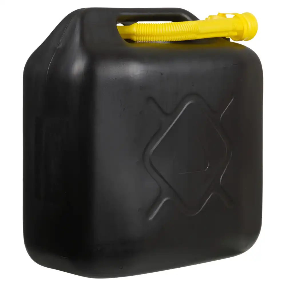 Tanica Da 20 Litri Con Tubo Flessibile Per Acqua Benzina Diesel Carburante Nero