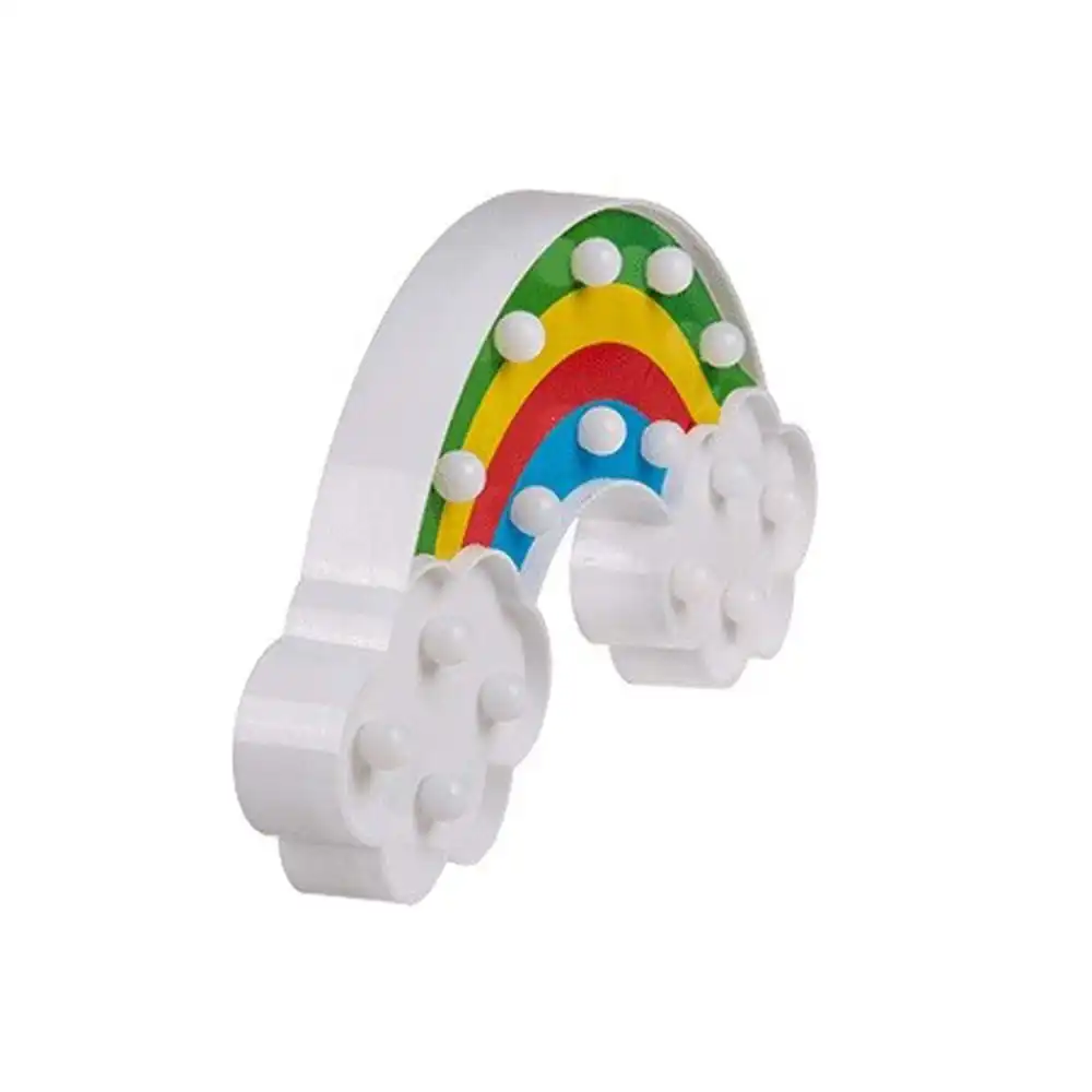 Arcobaleno in Plastica Luci con 16 Led Bianco Caldo per Luce Notturna Illuminare