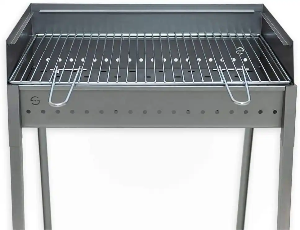 Barbecue a Carbone Carbonella 60x40 cm in Acciaio Lisa Luxury Stromboli