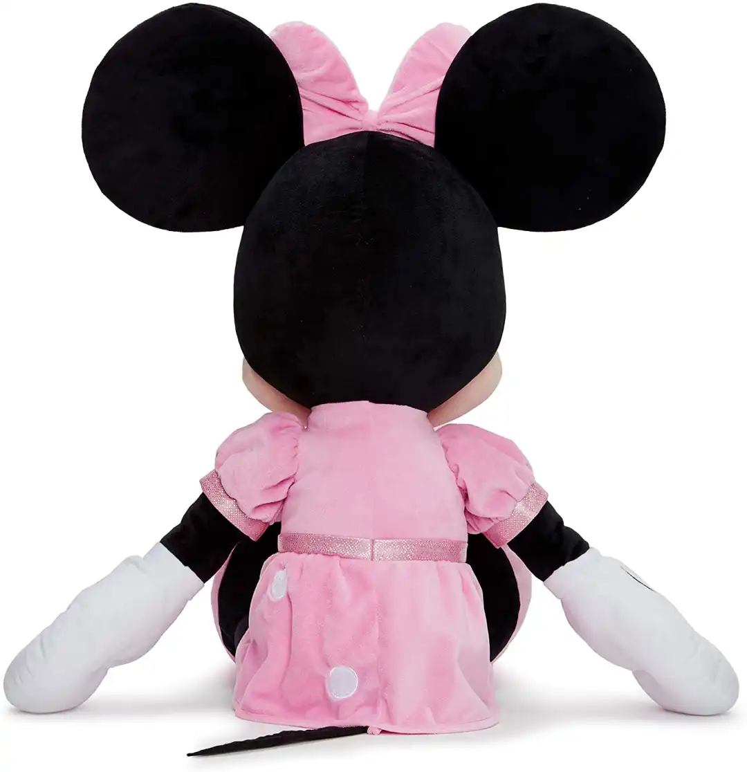 Peluche Disney Minnie Classica 80cm Rosa Glitter Originale Ragazza Bambina