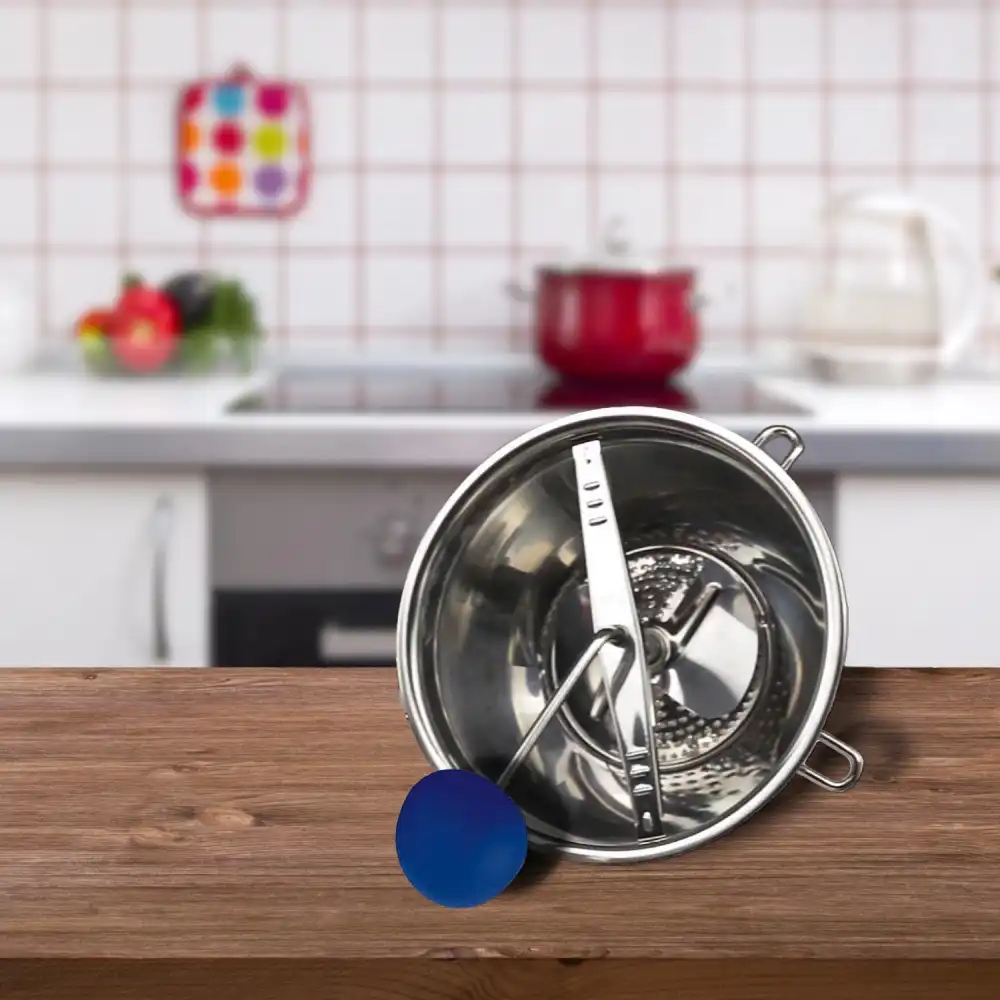 Passatutto Passa Pomodoro Verdure Setaccio Manuale In Acciaio Inox 20cm 3 Filtri