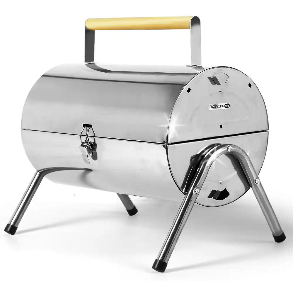 Grill Barbecue Da Tavolo Con Griglia In Acciaio Inox Carbonella Giardino Pic Nic