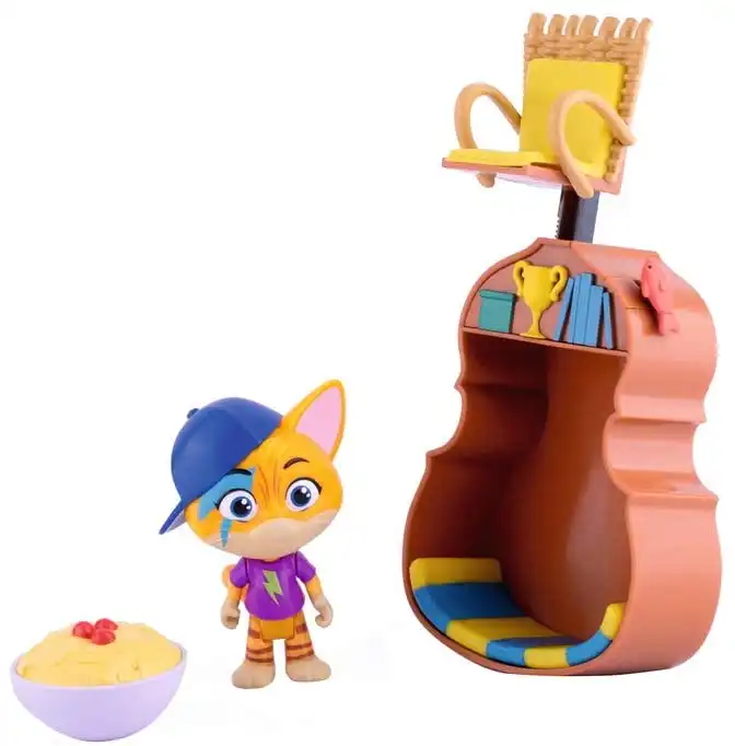Gioco 44 Gatti Playset dei Buffycats Con Personaggio 8cm Incluso 3 Varianti 3+