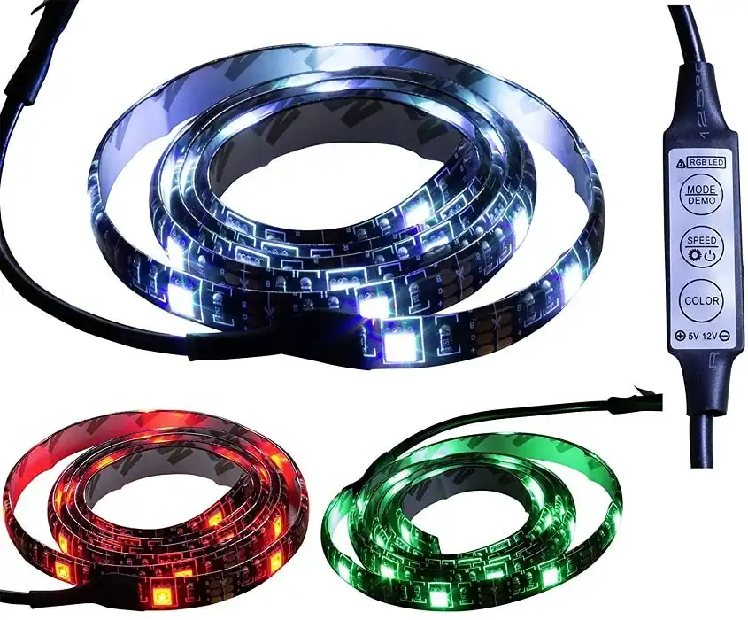 Striscia 30 Led Usb RGB Multicolore per Colore Effetto Effetti Smart Tv Computer