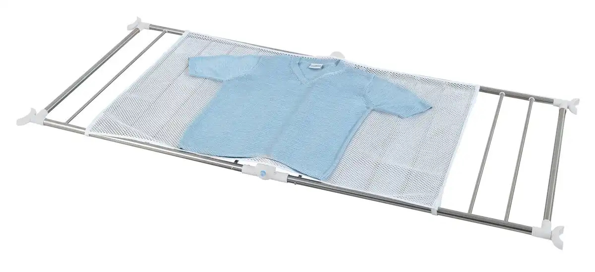 Stendino Stendibiancheria Per Vasca da Bagno Profi Pieghevole 11Mt in Acciaio