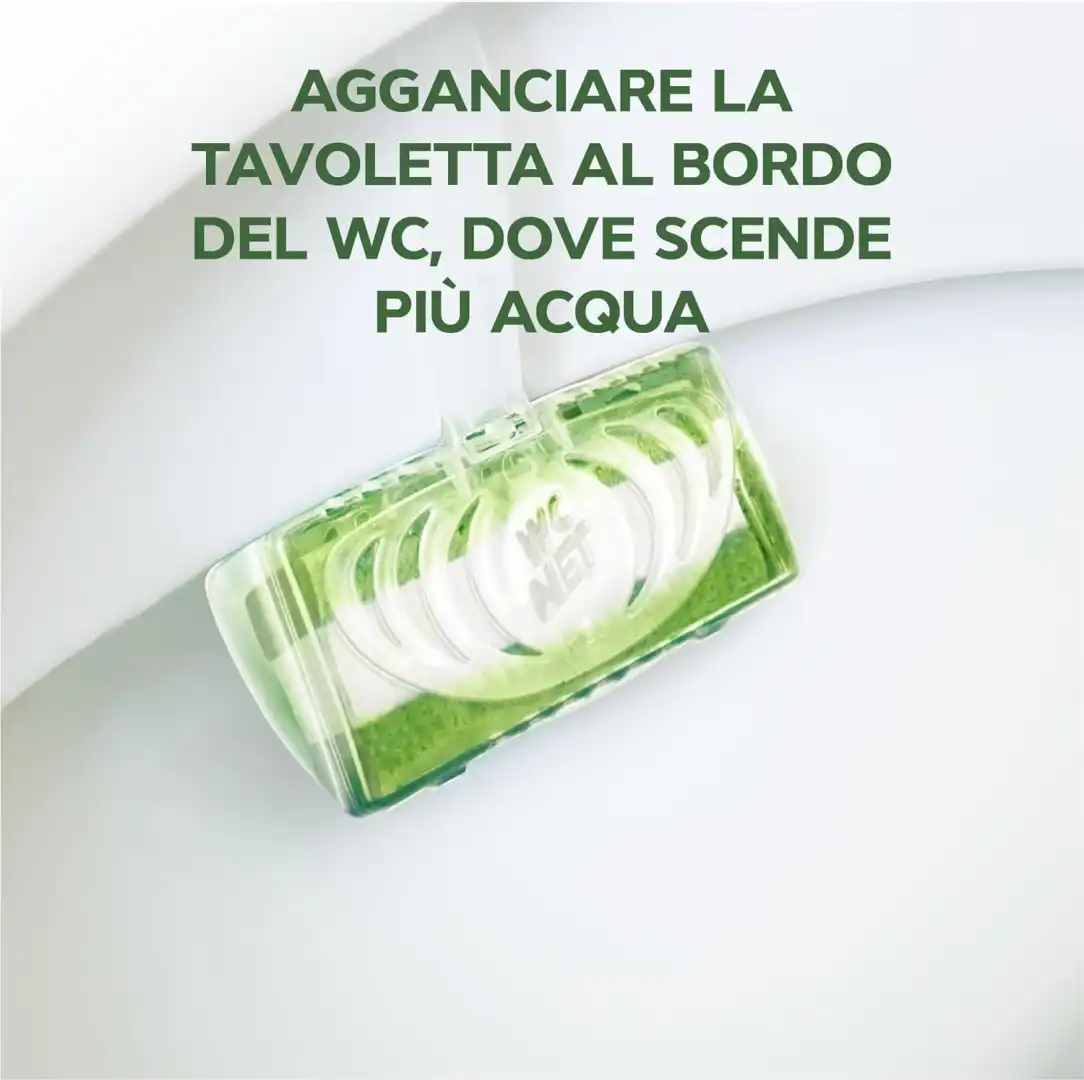 12x Wc Net Tavoletta Profumoso Igiene Continua Fragranza Lime 4 Pezzi x 12 Conf.