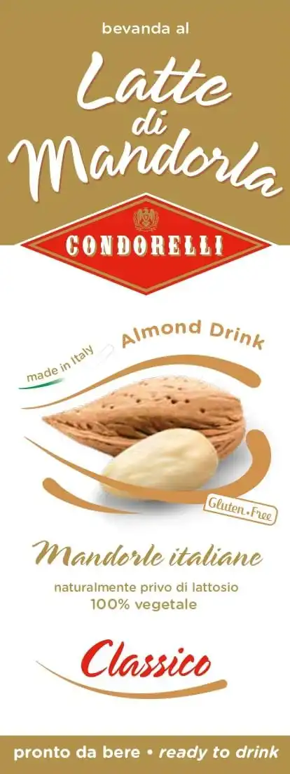 Condorelli Latte di Mandorla Classico Mandorle Italiane 6 Brik da 1 Litro