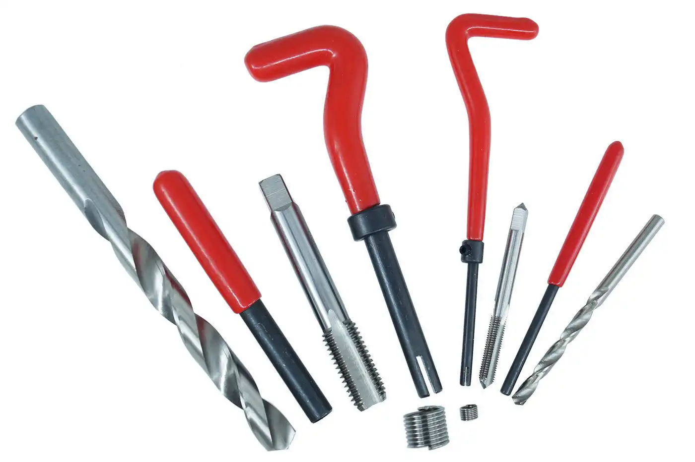 KIT RIPARAZIONE FILETTI ELICOIDI MASCHI RIPRISTINA FILETTATURE 131 PZ