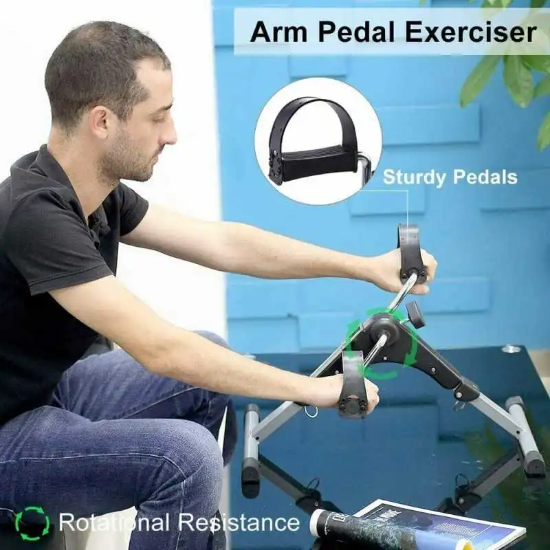Pedaliera Mini Cyclette Riabilitazione Gambe e Braccia Ginnastica Passiva Bike