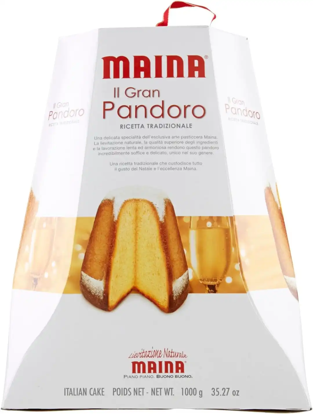 Maina Il Gran Pandoro da 1Kg Ricetta Tradizionale Piano Piano Buono Buono