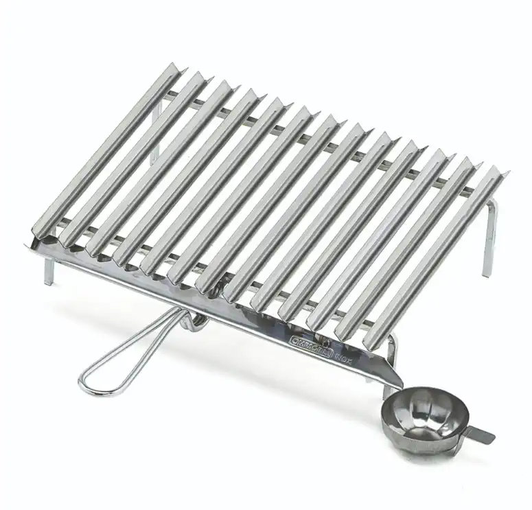 Ompagrill Graticola Barbecue Griglia in Acciaio Inox 40x35 cm Made in Italy