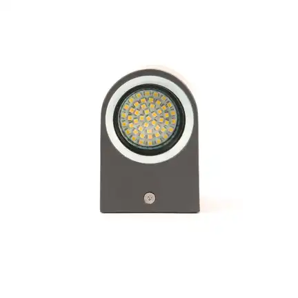 Applique Lampada a Led Da Parete Per Esterno In Acciaio Inox Elegante 21 Led
