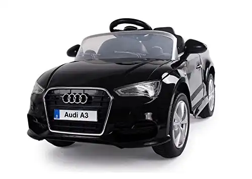 Auto Elettrica Macchina Per Bambini Audi A3 Nero Con Telecomando 12V