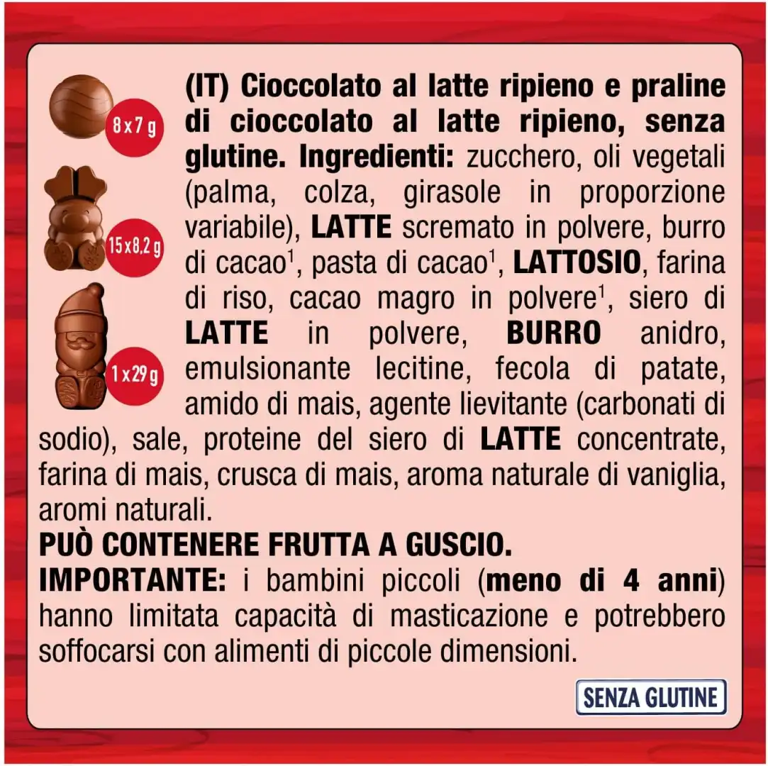 Nestlè KitKat Calendario Dell'Avvento Personaggi e Palline Cioccolato al Latte