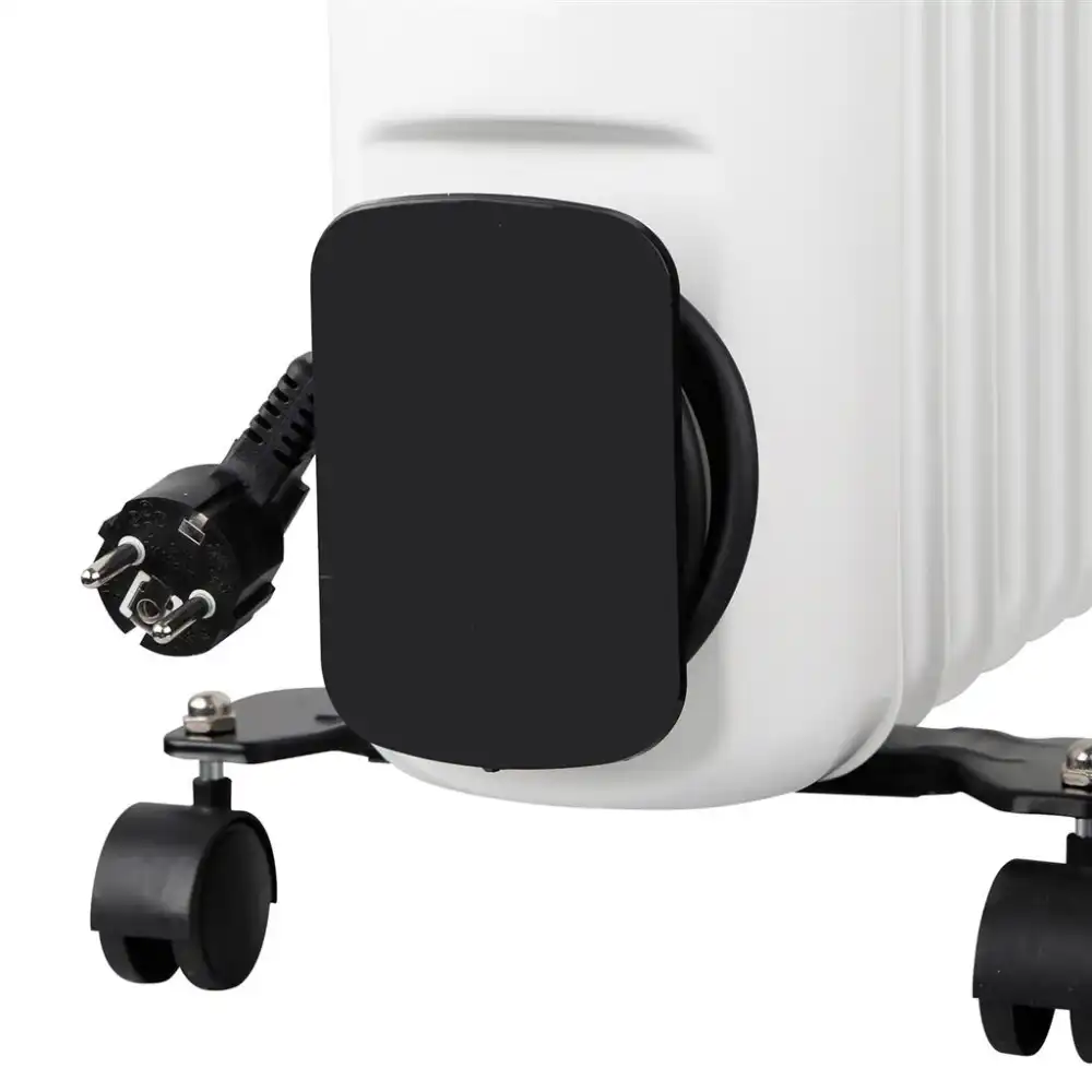 Tristar Radiatore Elettrico ad Olio con 9 Elementi 2000W con Ruote Piroettanti