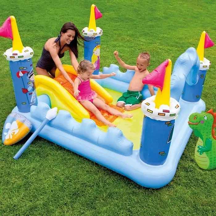 Piscina Gonfiabile Giochi Per Bambini Play Center Castle Castello Intex 57138