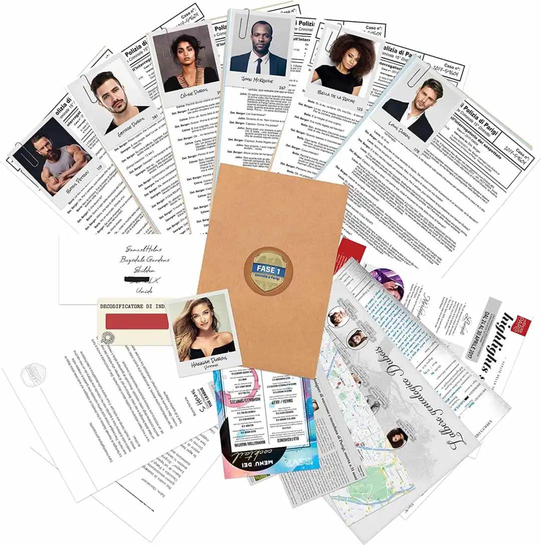 Gioco di societa' Investigation Files:Omicidio a Parigi Gioco Avventura Eta' 14+