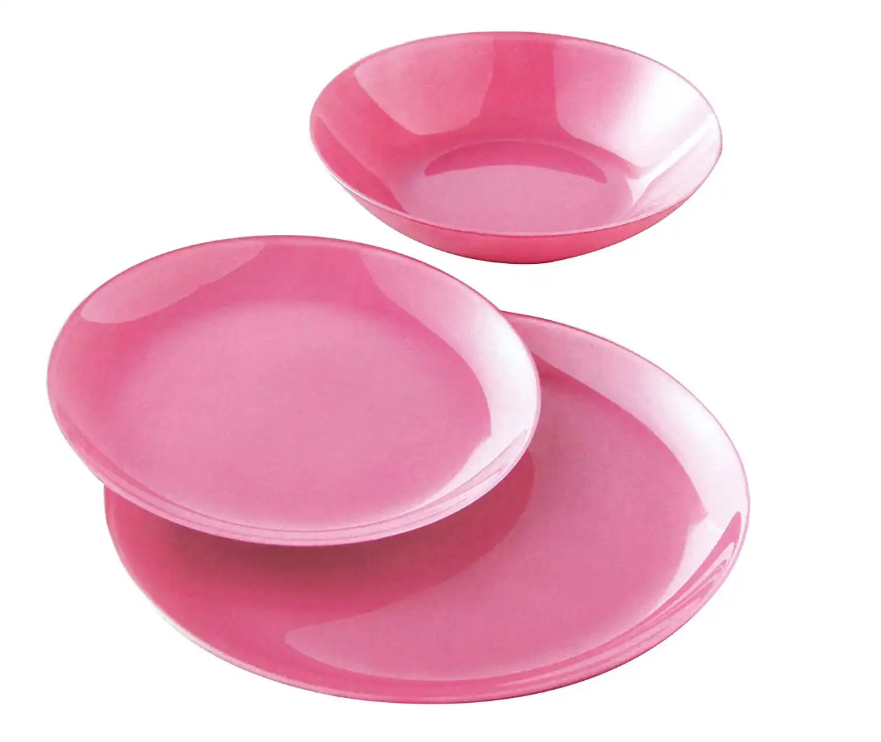 Servizio Piatti Da Tavola 18 Pezzi Arcopal Luminarc Arty Rose Per 6 Persone