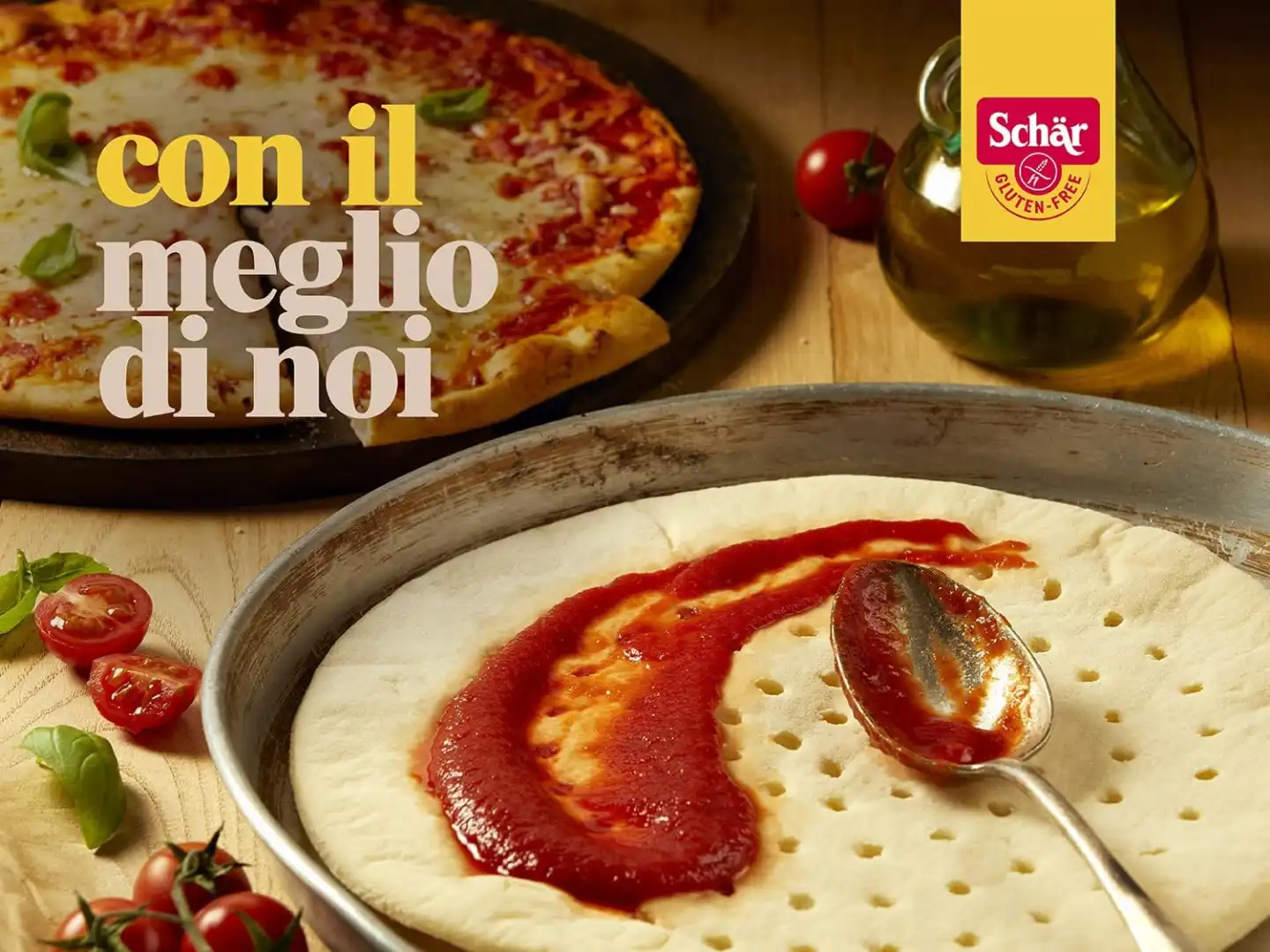8x Schar Pizza Base con Pasta Madre Fondo Pizza da Farcire Senza Glutine 8x300gr