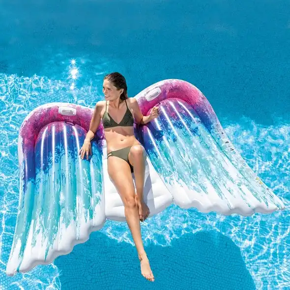 Materasso Materassino Gonfiabile Ali Angelo Angel Piscina Mare Spiaggia Intex