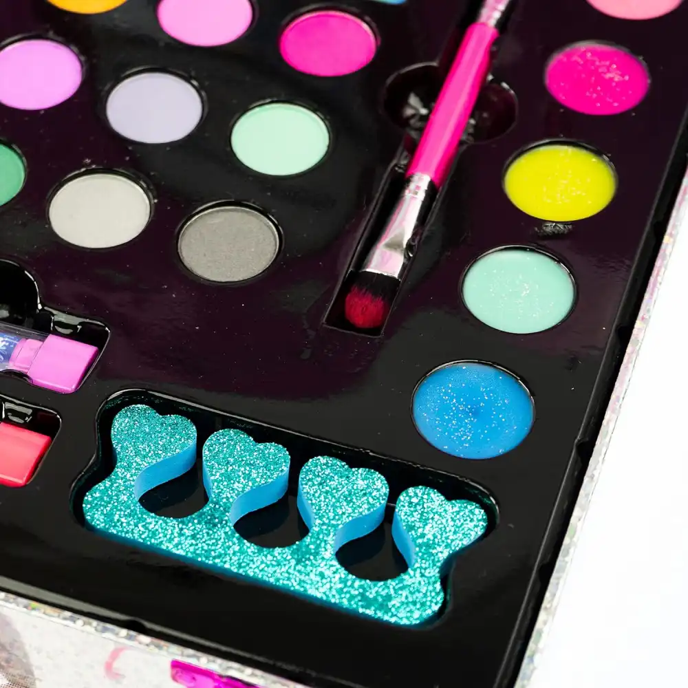 Influencer Selfie Ring Case Valigetta Make Up & Unghie Scintillante Età 6+