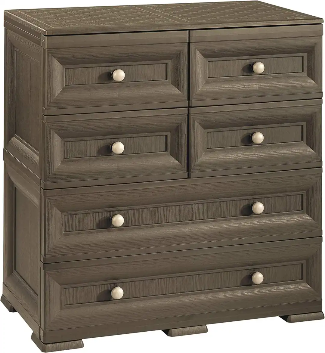 Tontarelli Omnimodus Cassettiera 4 Cassetti Piccoli 2 Grandi Wenge' 79x47x85.5cm