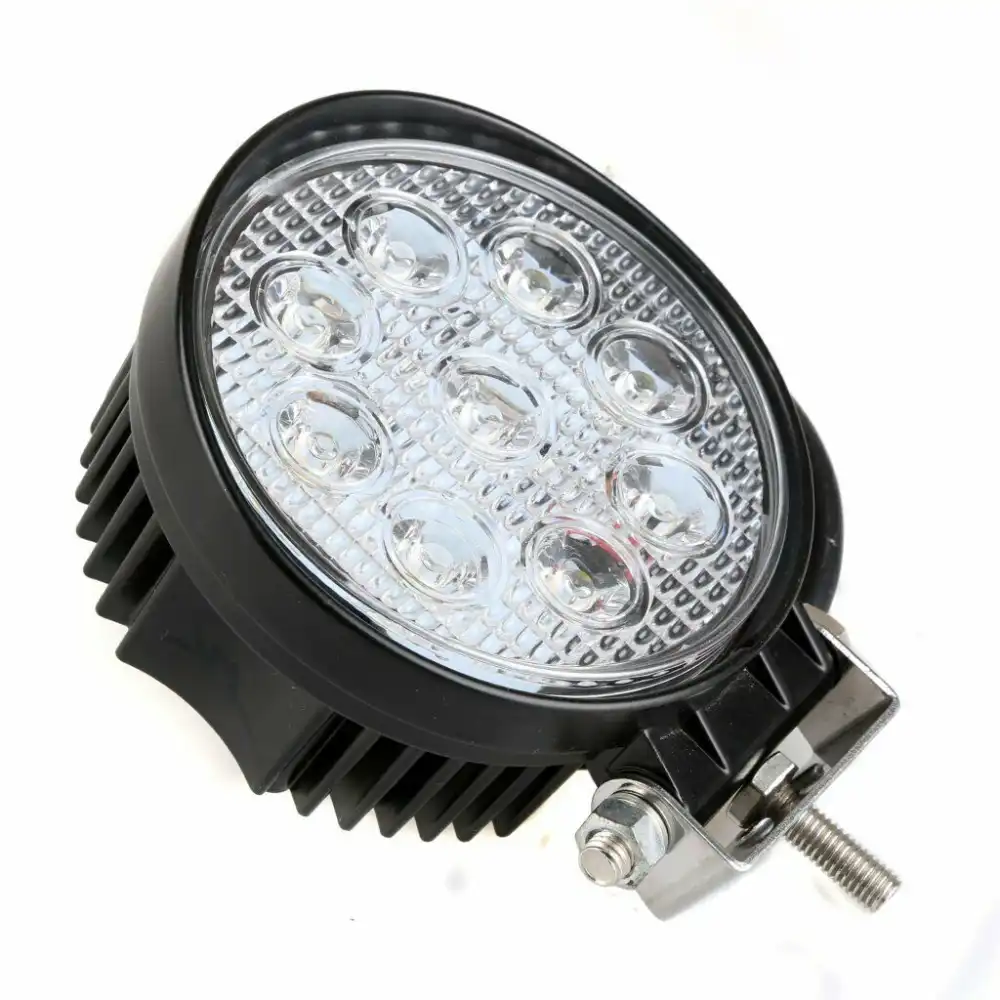 3 Fari 27W Rotondo Faretto Led Da Lavoro 9 Led Da 3W Di Profondita' Auto Barca