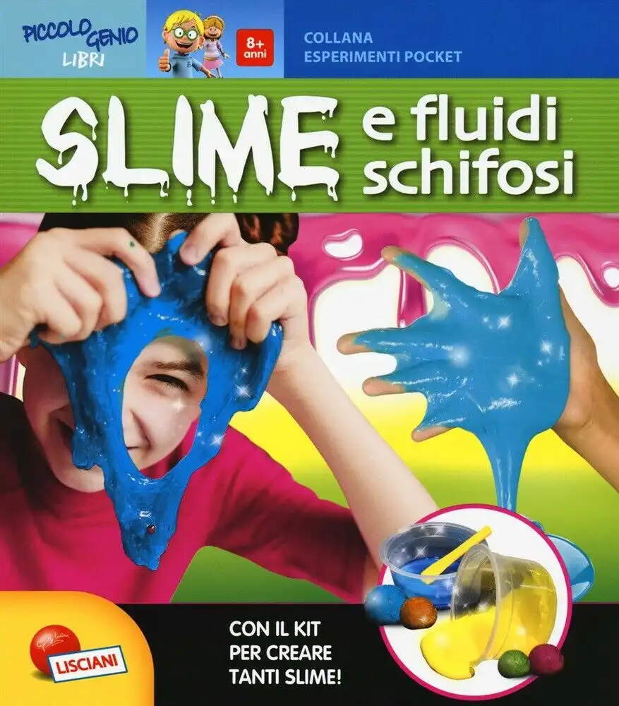 Lisciani Libro Esperimenti Mini Pocket Slime e Fluidi Schifosi Con Kit Creazioni