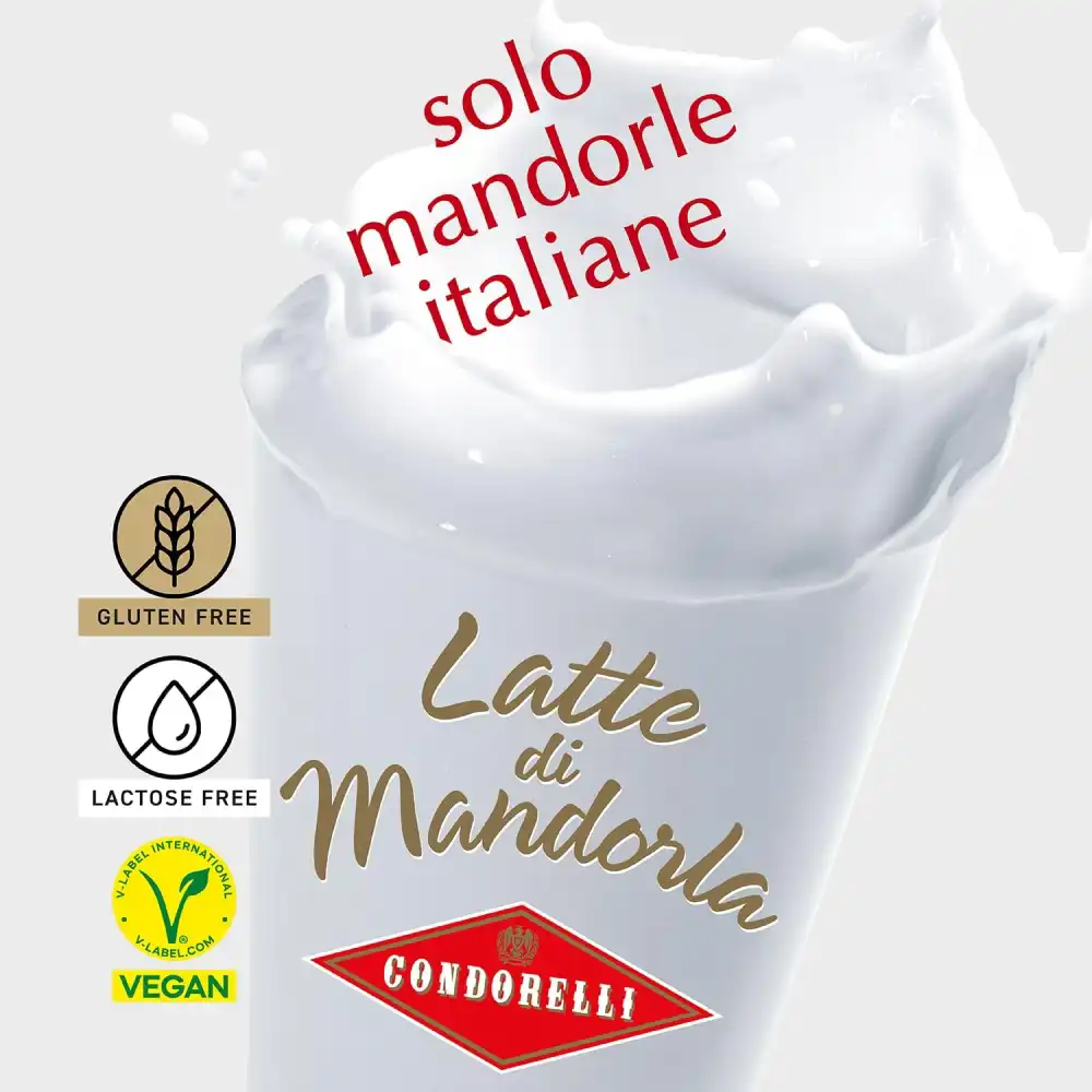 Condorelli Latte di Mandorla Classico Mandorle Italiane 6 Brik da 1 Litro