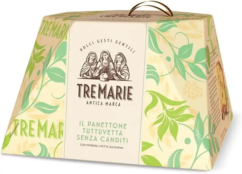 Tremarie Il Panettone Milanese Basso Tuttauvetta senza Canditi da 1Kg