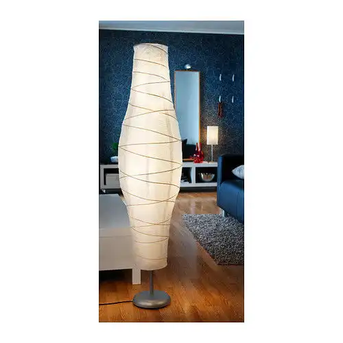 Lampada da terra DUDERO piantana colore argento/bianco design moderno elegante casa